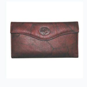 BUXTON HEIRESS ORGANIZER CLUTCH WALLET - WOMEN'S | BURGUNDY | NWT | VTG-GIFT BOX